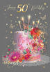 Picture of HAPPY 50TH BIRTHDAY CARD